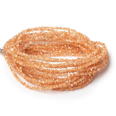 2-3.5mm Orange Double Terminated Quartz Beads 15.5 inch 260 pieces (ONLINE ORDER ONLY)