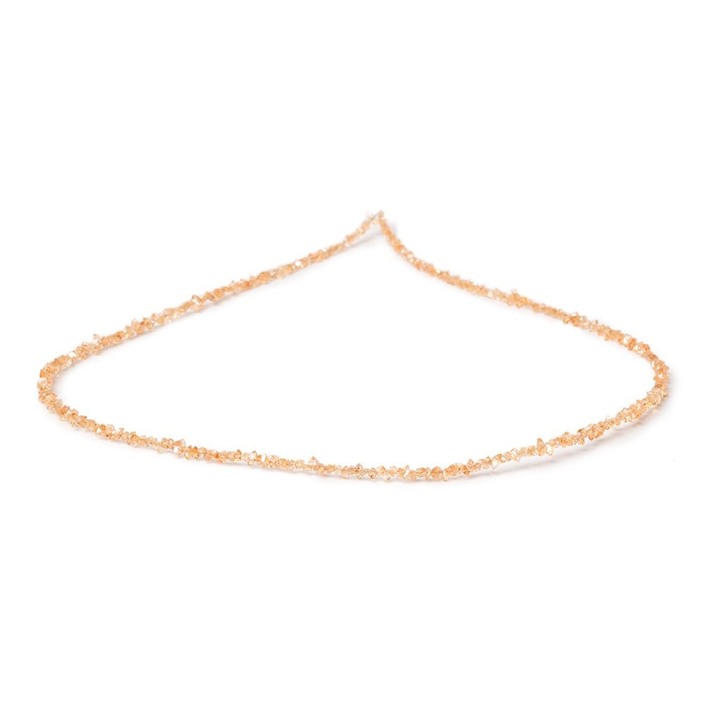 2-3.5mm Orange Double Terminated Quartz Beads 15.5 inch 260 pieces (ONLINE ORDER ONLY)