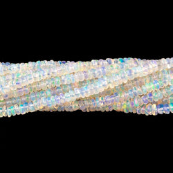 2-3.5mm Pale Ethiopian Opal Plain Rondelle Beads 18 inch 280 pieces (ONLINE ORDER ONLY)