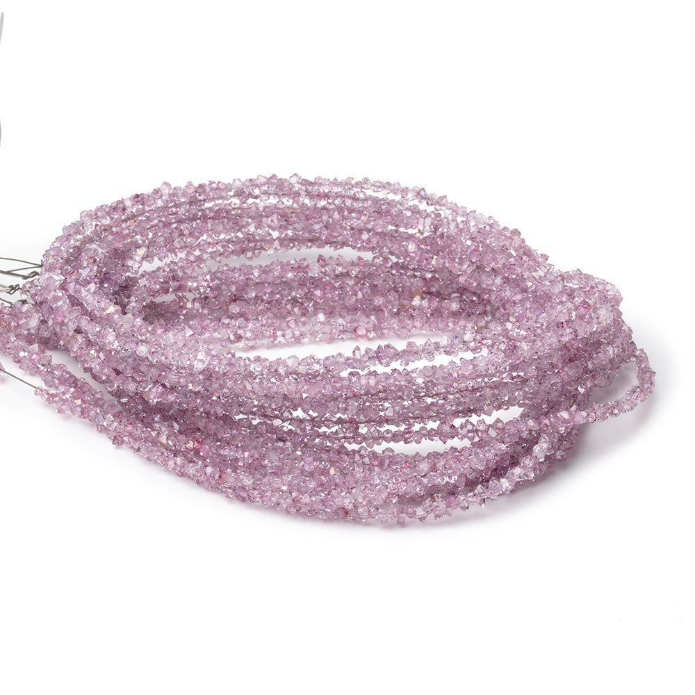 2-3.5mm Pink Double Terminated Quartz Beads 15.5 inch 260 pieces (ONLINE ORDER ONLY)