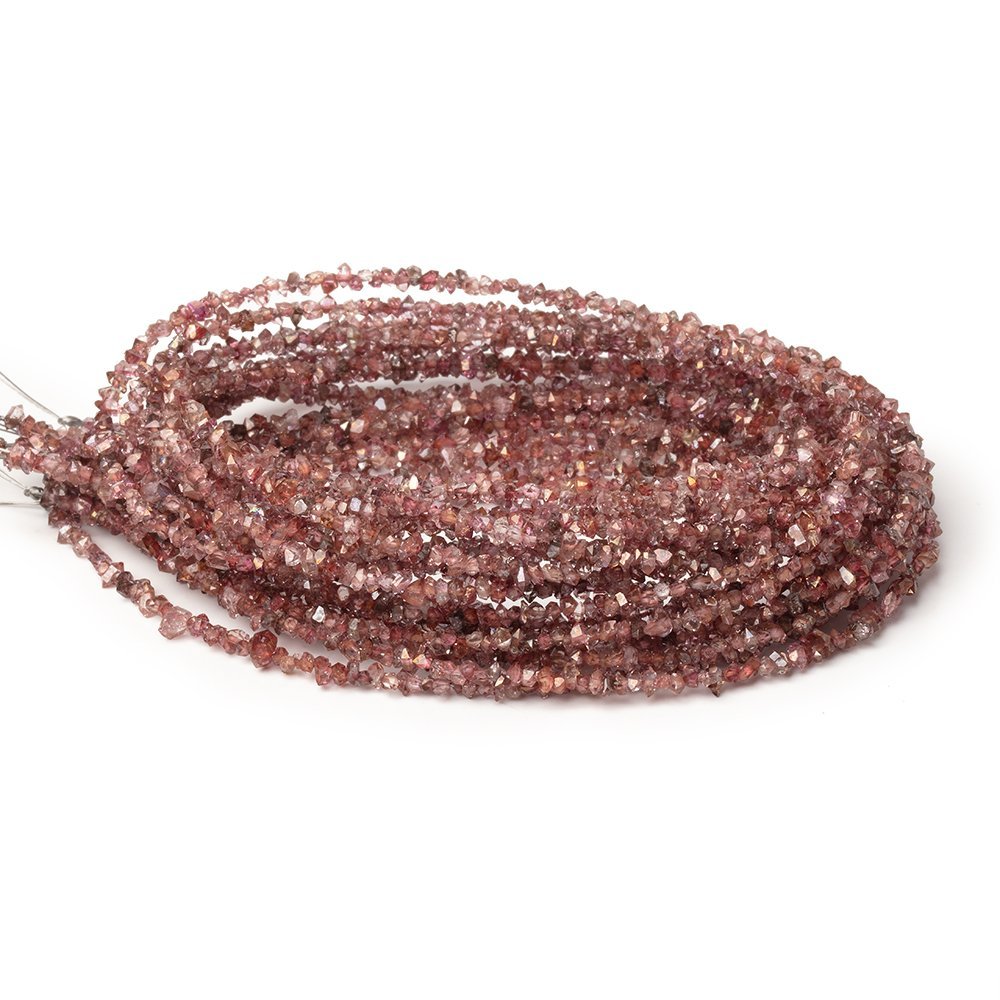 2-3.5mm Red Double Terminated Quartz Beads 15.5 inch 260 pieces (ONLINE ORDER ONLY)