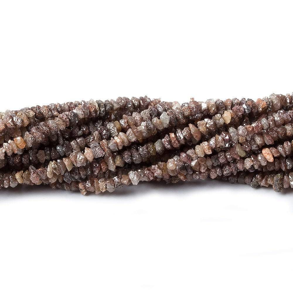 2-3.5mm Rose & Chocolate Diamond crystal nugget beads 15 inch 225 pieces (ONLINE ORDER ONLY)