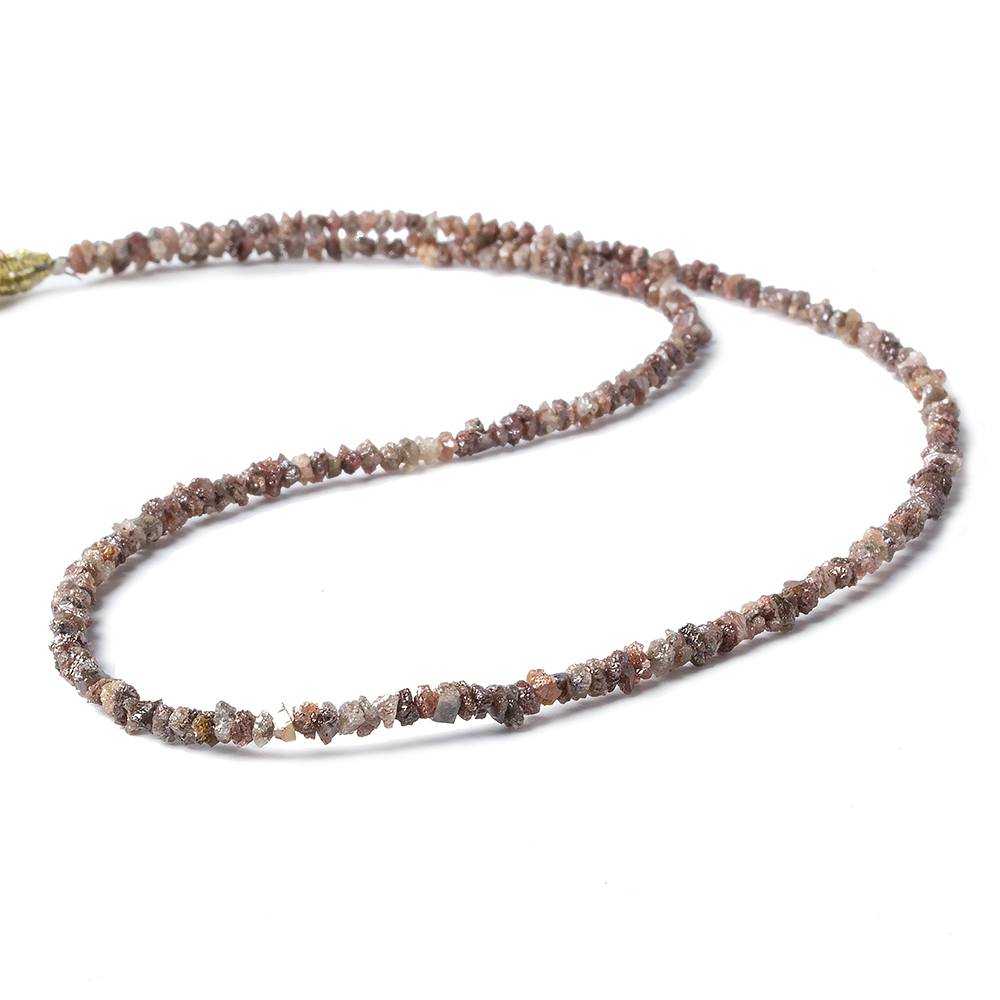 2-3.5mm Rose & Chocolate Diamond crystal nugget beads 15 inch 225 pieces (ONLINE ORDER ONLY)
