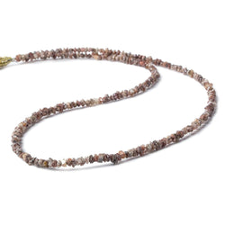 2-3.5mm Rose & Chocolate Diamond crystal nugget beads 15 inch 225 pieces (ONLINE ORDER ONLY)