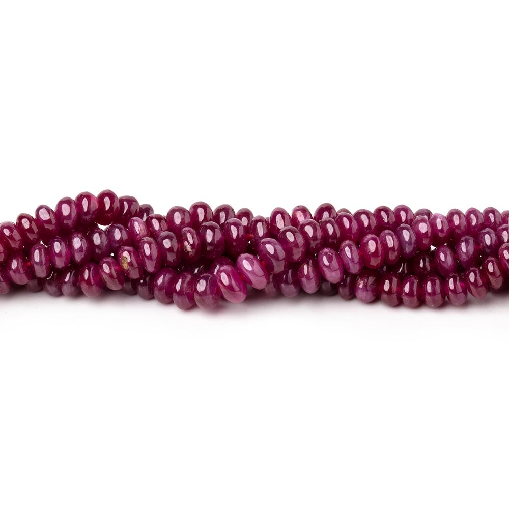 2-3.5mm Ruby Plain Rondelle Beads 16 inch 257 pieces AA (ONLINE ORDER ONLY)