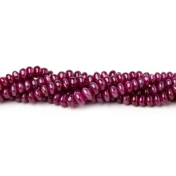 2-3.5mm Ruby Plain Rondelle Beads 16 inch 257 pieces AA (ONLINE ORDER ONLY)
