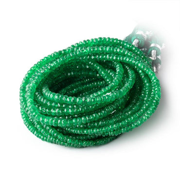 2-3.5mm Tsavorite Garnet Faceted Rondelle Beads 16 inch 220 pieces A (ONLINE ORDER ONLY)