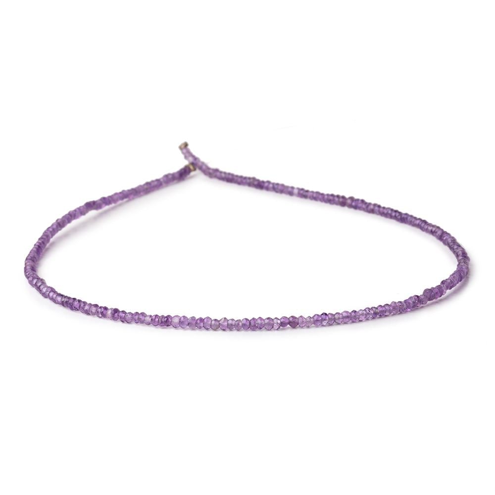 2-3mm Amethyst Faceted Rondelle Beads 13 inch 160 pieces (ONLINE ORDER ONLY)
