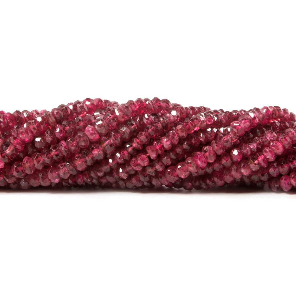 2-3mm Candy Apple Red Spinel faceted rondelle Beads 18 inch 295 pieces AAA (ONLINE ORDER ONLY)