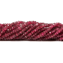2-3mm Candy Apple Red Spinel faceted rondelle Beads 18 inch 295 pieces AAA (ONLINE ORDER ONLY)