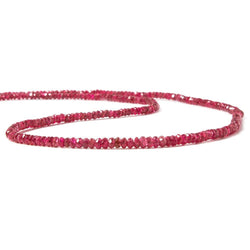 2-3mm Candy Apple Red Spinel faceted rondelle Beads 18 inch 295 pieces AAA (ONLINE ORDER ONLY)