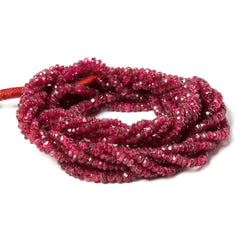 2-3mm Candy Apple Red Spinel faceted rondelle Beads 18 inch 295 pieces AAA (ONLINE ORDER ONLY)
