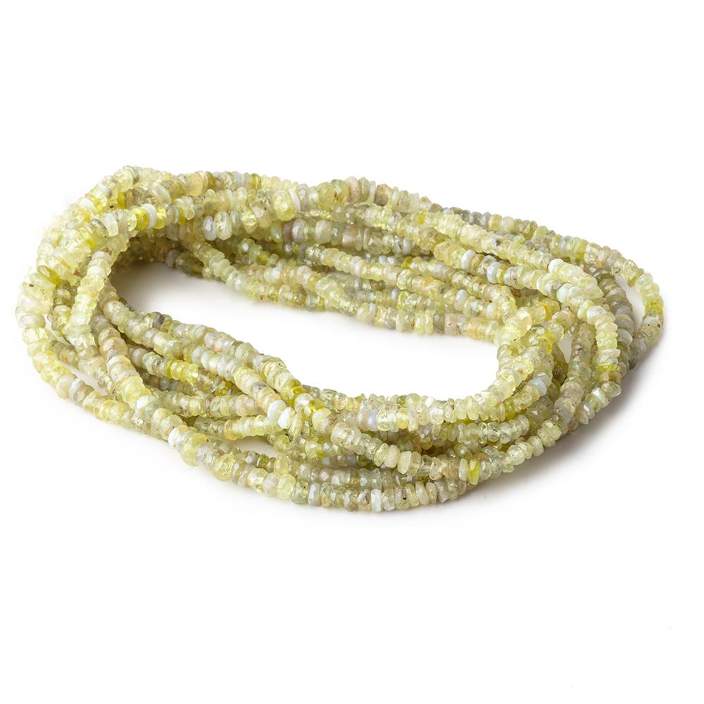 2-3mm Cat's Eye Chrysoberyl Faceted Rondelles 16 inch 290 Beads (ONLINE ORDER ONLY)