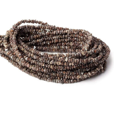 2-3mm Chocolate Brown Diamond crystal nugget beads 15 inch 220 pcs (ONLINE ORDER ONLY)