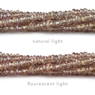 2-3mm Color Change Garnet Faceted Rondelle Beads 16 inch 220 pieces (ONLINE ORDER ONLY)