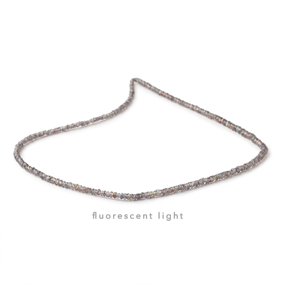 2-3mm Color Change Sapphire Faceted Rondelle beads 16 inch 274 pieces (ONLINE ORDER ONLY)