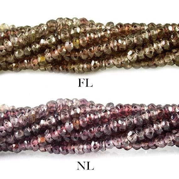 2 - 3mm Color Change Sapphire Faceted Rondelle Beads 17 inch (ONLINE ORDER ONLY)