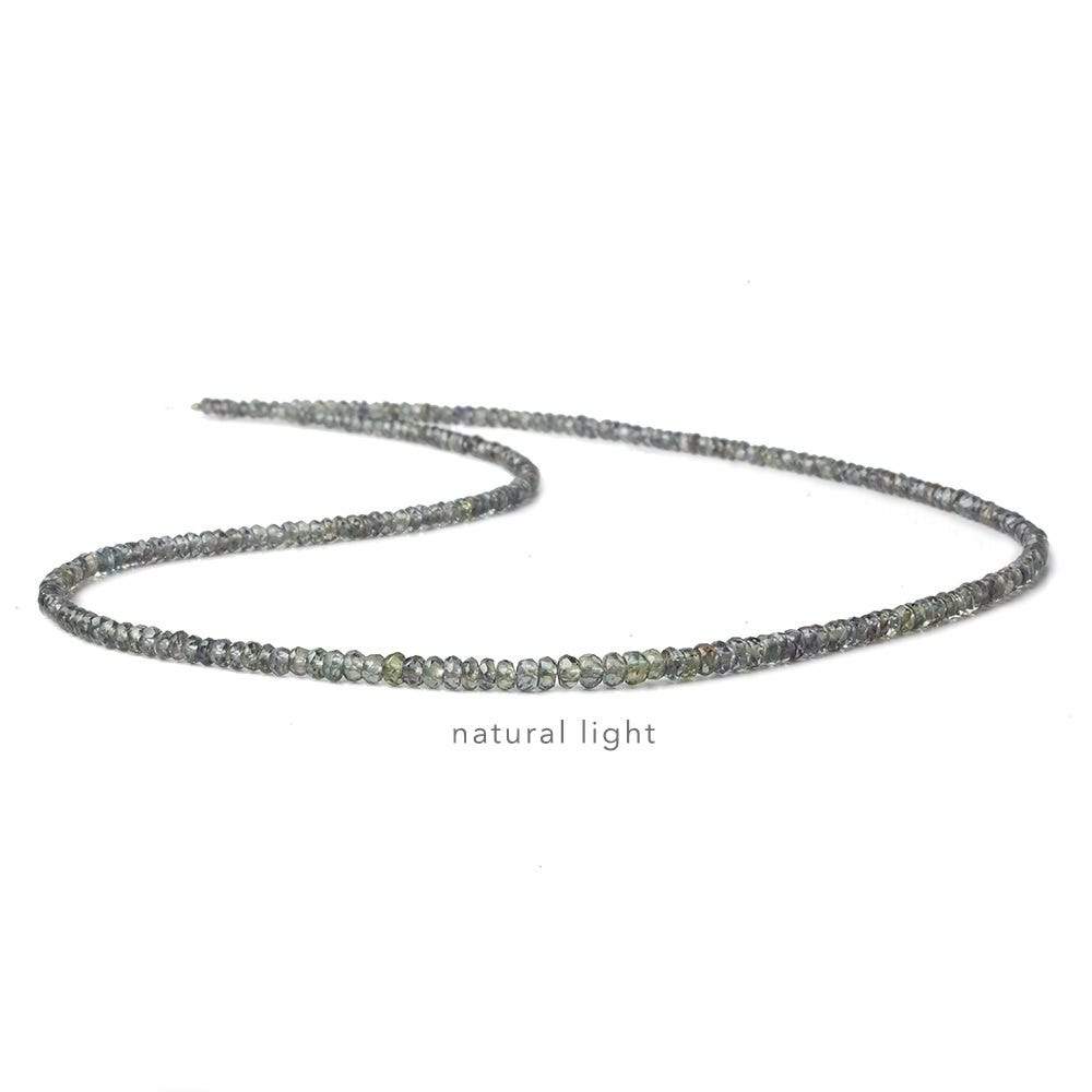 2-3mm Color Change Sapphire micro faceted rondelle beads 16 inch 250+ pieces (ONLINE ORDER ONLY)