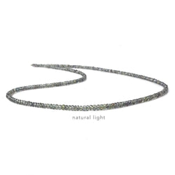 2-3mm Color Change Sapphire micro faceted rondelle beads 16 inch 250+ pieces (ONLINE ORDER ONLY)