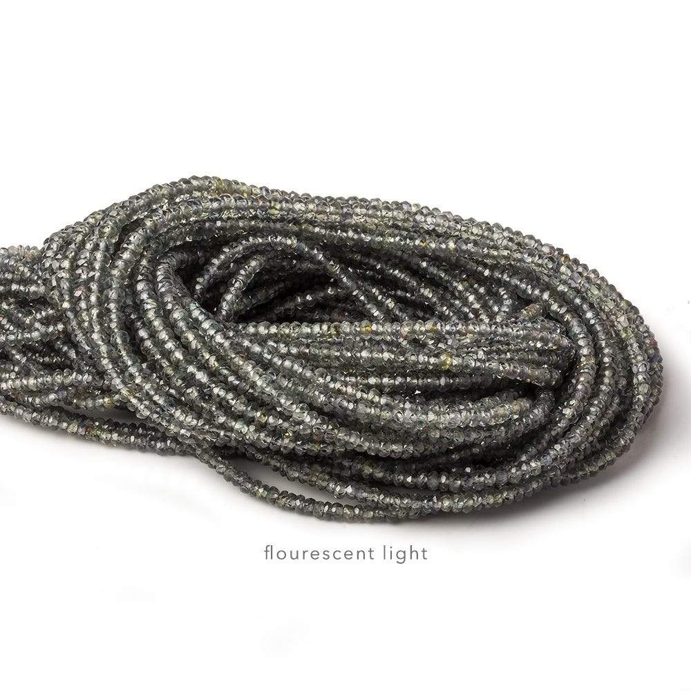 2-3mm Color Change Sapphire micro faceted rondelle beads 16 inch 250+ pieces (ONLINE ORDER ONLY)