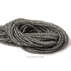 2-3mm Color Change Sapphire micro faceted rondelle beads 16 inch 250+ pieces (ONLINE ORDER ONLY)