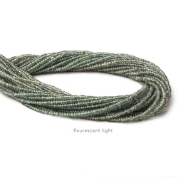 2-3mm Color Change Songea Sapphire plain rondelle beads 16 inch (ONLINE ORDER ONLY)