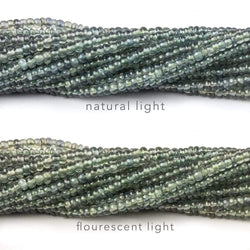 2-3mm Color Change Songea Sapphire plain rondelle beads 16 inch (ONLINE ORDER ONLY)