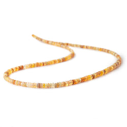 2-3mm Dark Golden Ethiopian Opal plain rondelle beads 18 inch 300 pieces AA (ONLINE ORDER ONLY)