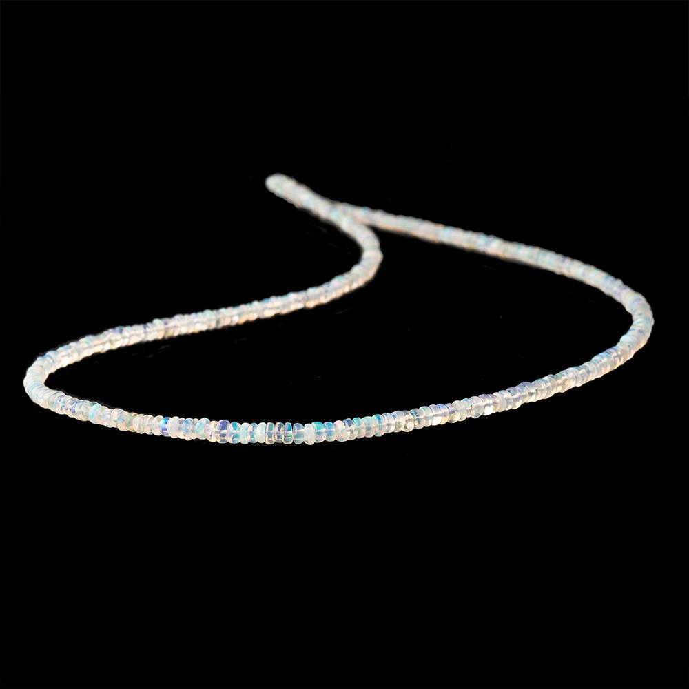 2-3mm Ethiopian Opal plain rondelle beads 18 inch 300 pieces AA (ONLINE ORDER ONLY)