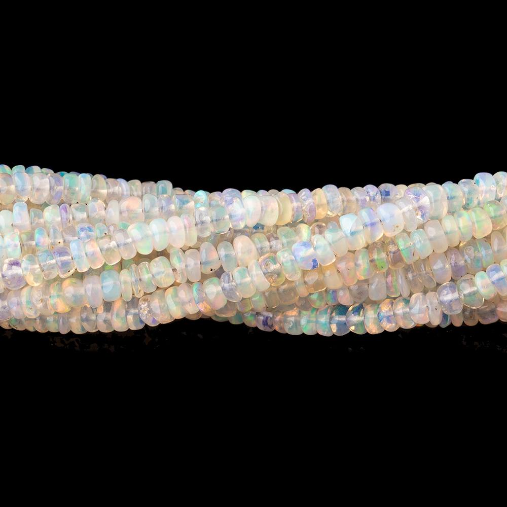 2-3mm Ethiopian Opal plain rondelle beads 18 inch 300 pieces AA (ONLINE ORDER ONLY)