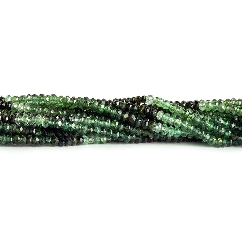 2-3mm Green Tourmaline Faceted Rondelle Beads 202 pcs (ONLINE ORDER ONLY)
