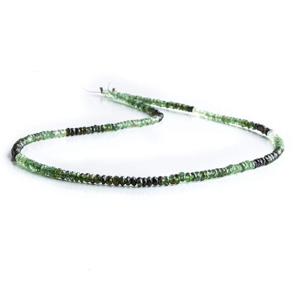 2-3mm Green Tourmaline Faceted Rondelle Beads 202 pcs (ONLINE ORDER ONLY)