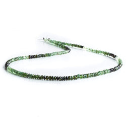 2-3mm Green Tourmaline Faceted Rondelle Beads 202 pcs (ONLINE ORDER ONLY)
