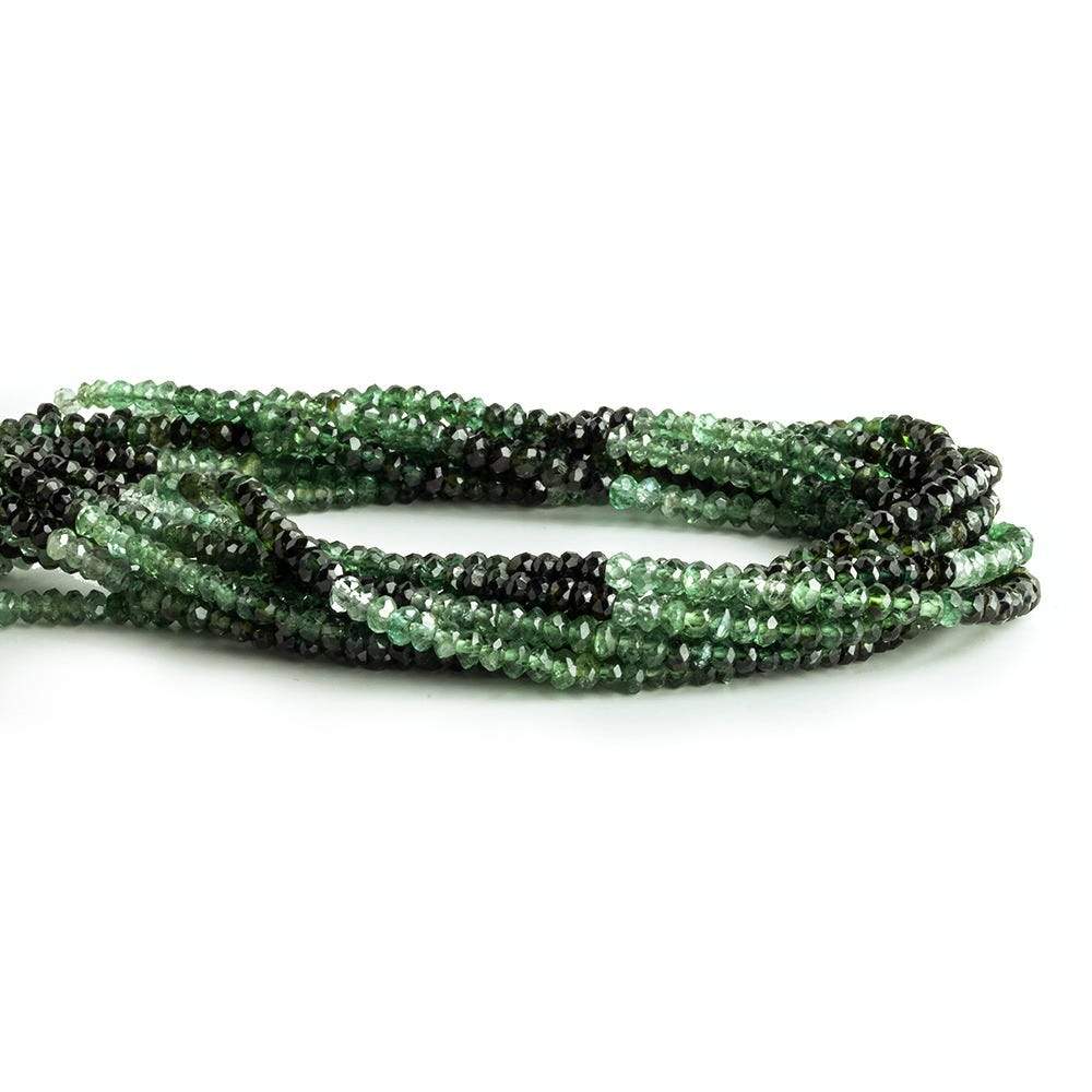 2-3mm Green Tourmaline Faceted Rondelle Beads 202 pcs (ONLINE ORDER ONLY)