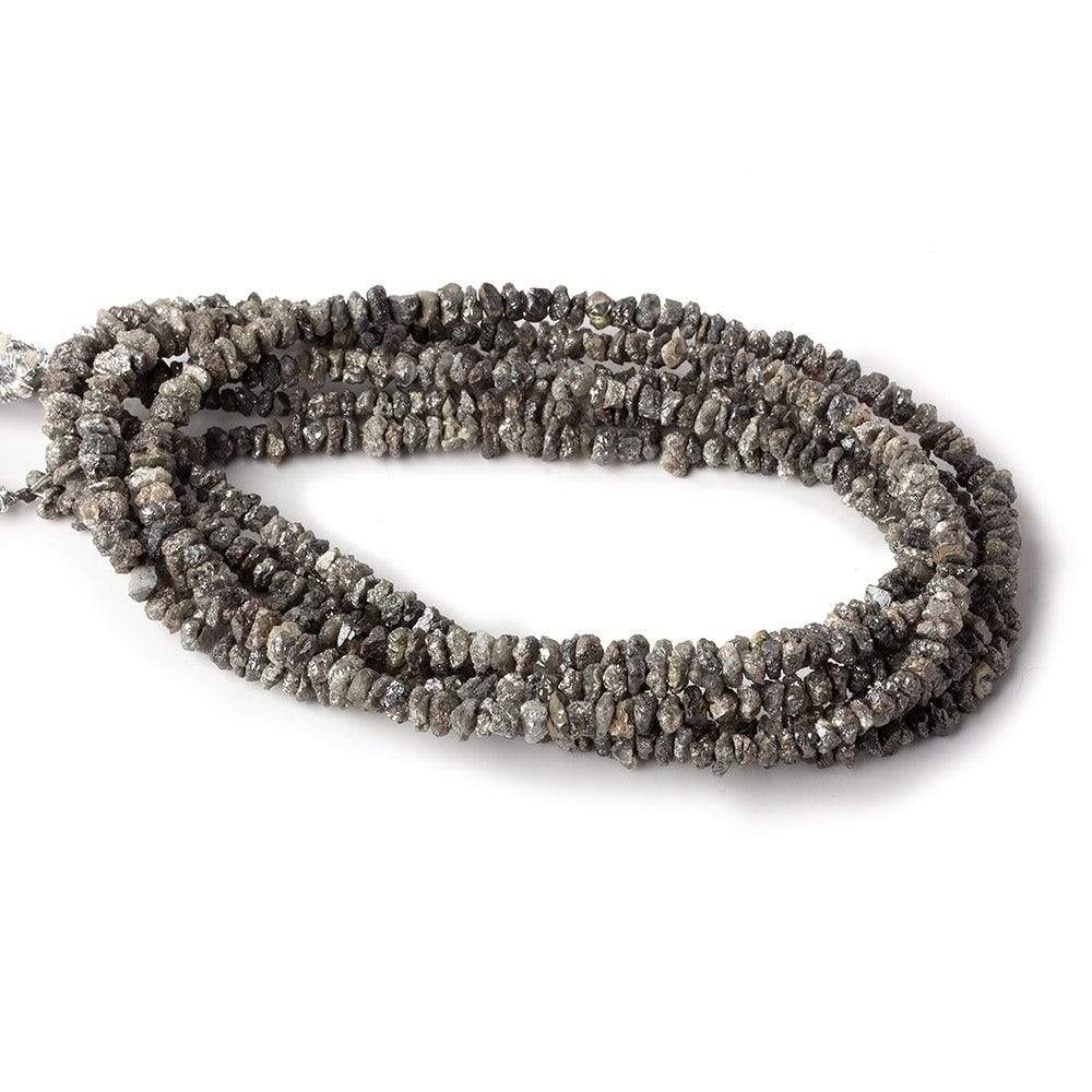 2-3mm Platinum Grey Diamond crystal nugget beads 15 inch 220 pieces (ONLINE ORDER ONLY)