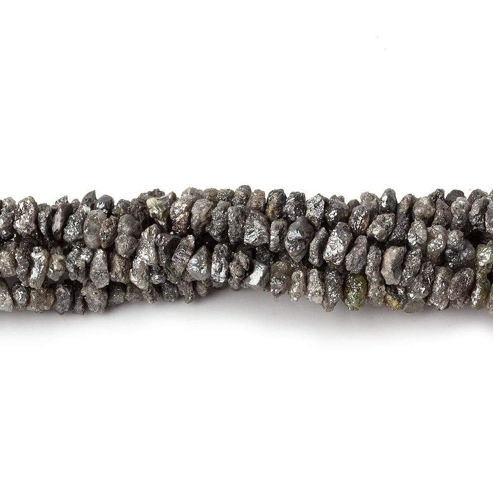 2-3mm Platinum Grey Diamond crystal nugget beads 15 inch 220 pieces (ONLINE ORDER ONLY)