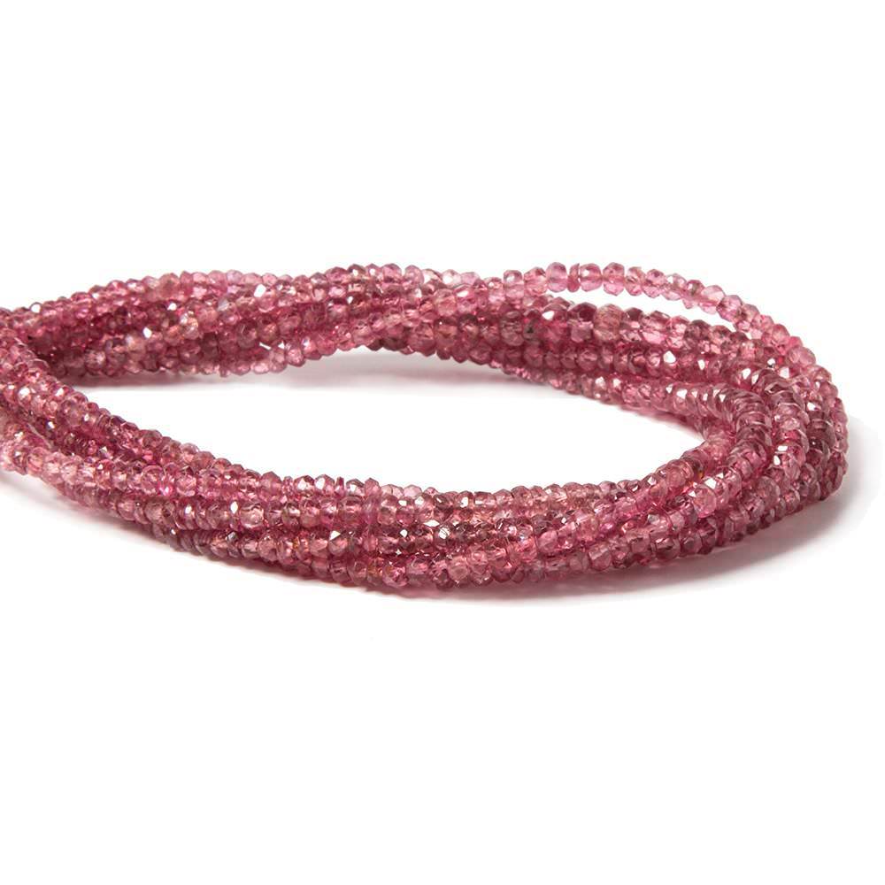 2-3mm Red Spinel faceted rondelle Beads 16 inch 294 pieces AA (ONLINE ORDER ONLY)