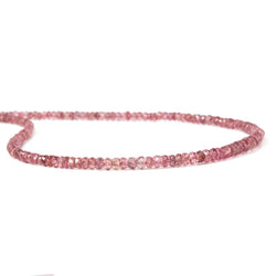 2-3mm Red Spinel faceted rondelle Beads 16 inch 294 pieces AA (ONLINE ORDER ONLY)