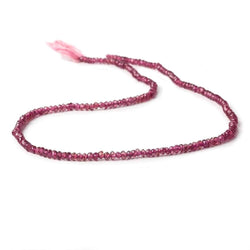 2-3mm Rhodolite Garnet faceted rondelle Beads 14 inch 160 pieces (ONLINE ORDER ONLY)