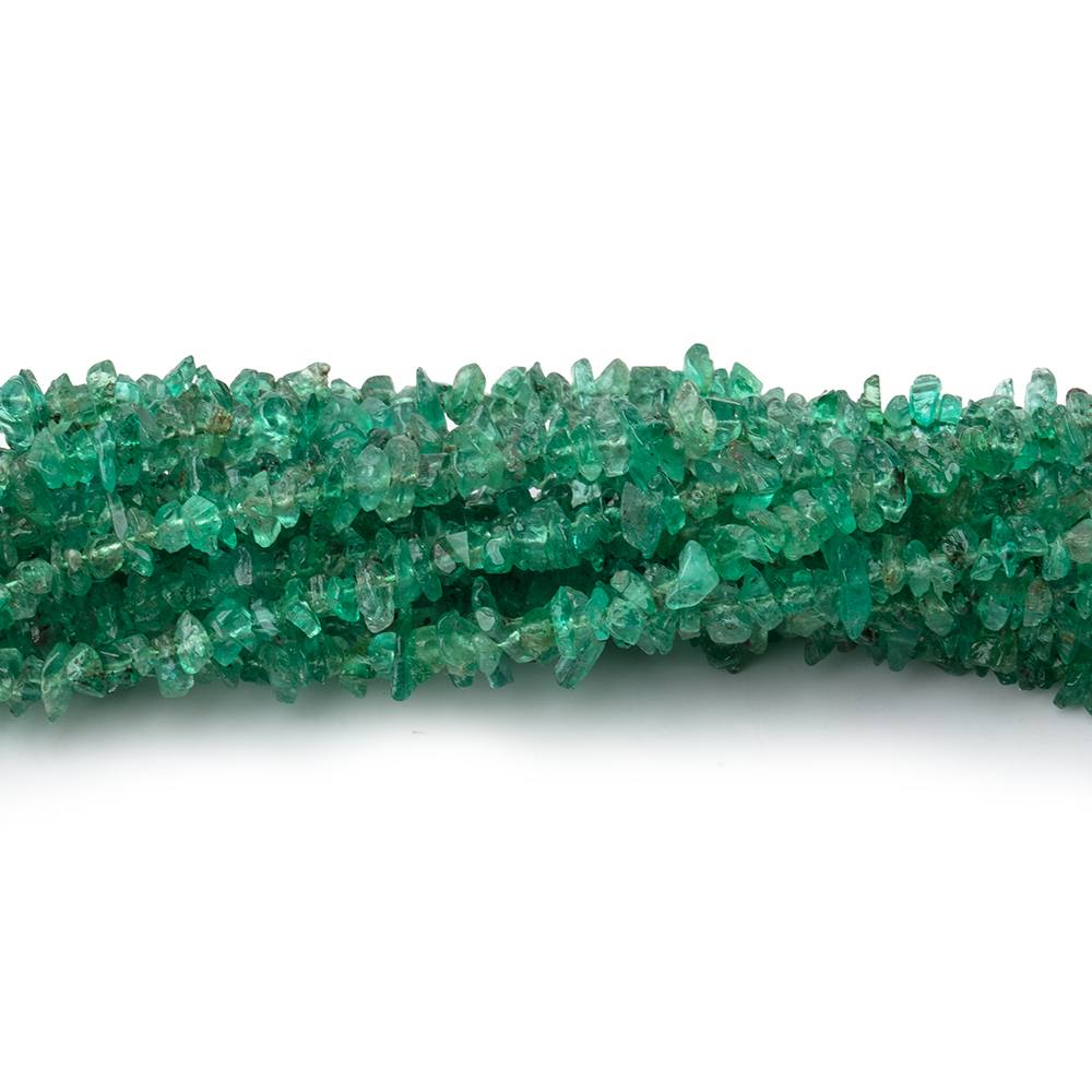 2-3mm Zambian Emerald Chip Beads 15 inch 300 pieces (ONLINE ORDER ONLY)