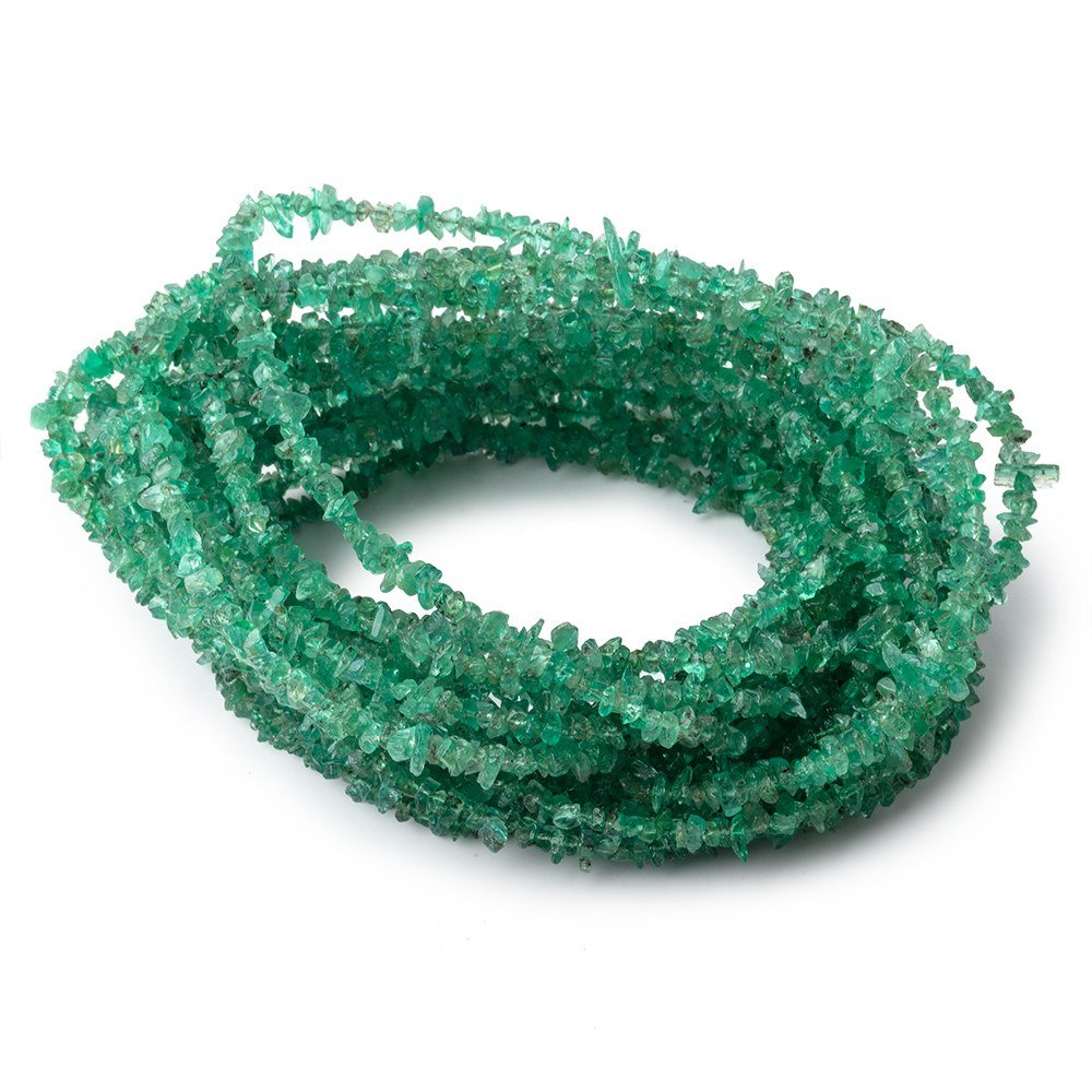 2-3mm Zambian Emerald Chip Beads 15 inch 300 pieces (ONLINE ORDER ONLY)