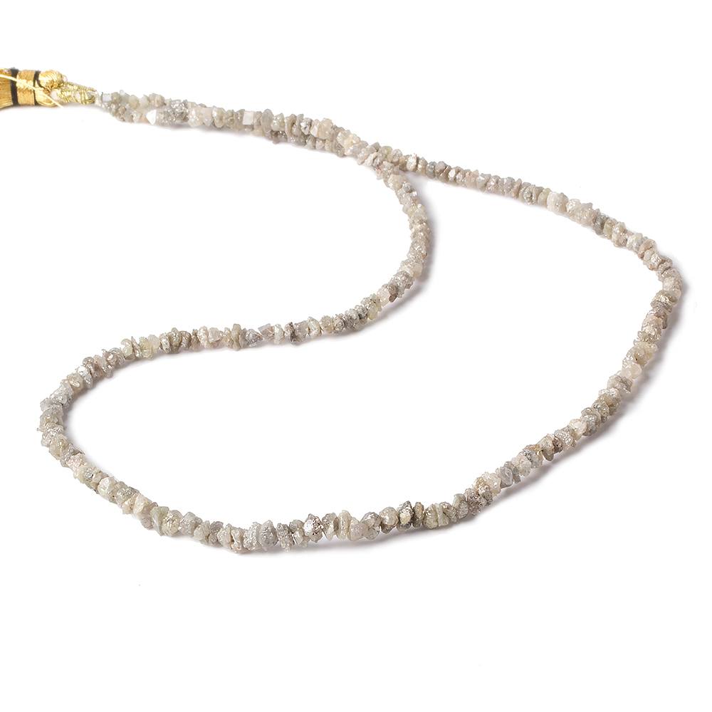 2-4.5mm Canary & Platinum Diamond crystal nugget beads 15 inch 225 pieces (ONLINE ORDER ONLY)