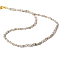 2-4.5mm Canary & Platinum Diamond crystal nugget beads 15 inch 225 pieces (ONLINE ORDER ONLY)