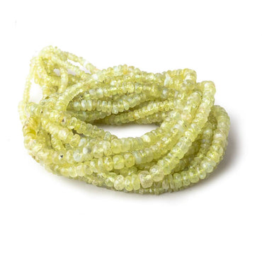 2-4.5mm Cat's Eye Chrysoberyl Faceted Rondelle Beads 18 inch 300 pieces (ONLINE ORDER ONLY)