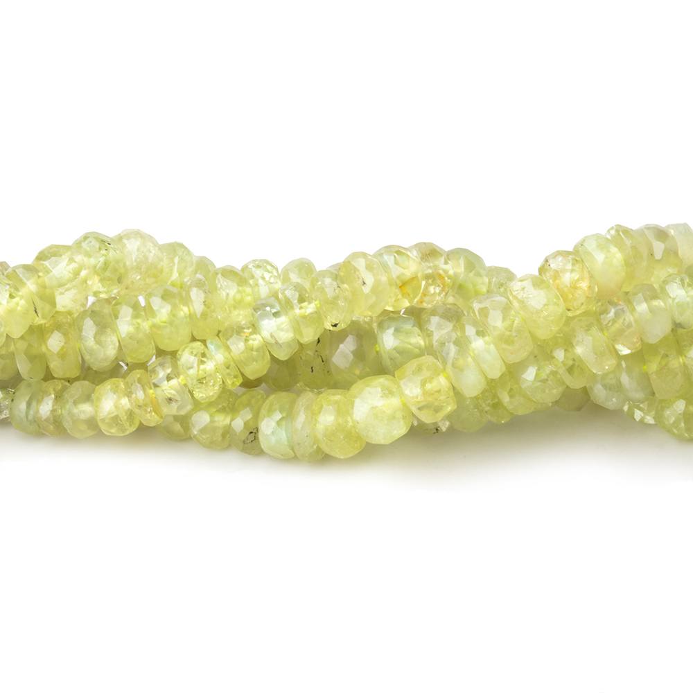 2-4.5mm Cat's Eye Chrysoberyl Faceted Rondelle Beads 18 inch 300 pieces (ONLINE ORDER ONLY)