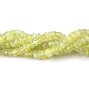2-4.5mm Cat's Eye Chrysoberyl Faceted Rondelle Beads 18 inch 300 pieces (ONLINE ORDER ONLY)