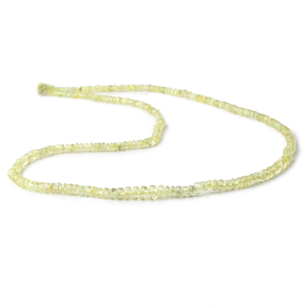 2-4.5mm Cat's Eye Chrysoberyl Faceted Rondelles 18 inch 300 Beads (ONLINE ORDER ONLY)