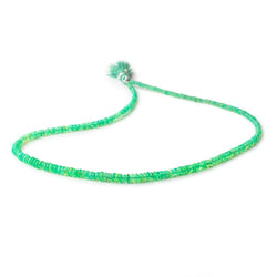 2-4.5mm Lime Green Ethiopian Opal Plain Rondelle Beads 17 inch 245 pieces (ONLINE ORDER ONLY)