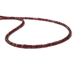 2-4mm Candy Apple Red Spinel faceted rondelle Beads 16 inch 220 pieces (ONLINE ORDER ONLY)