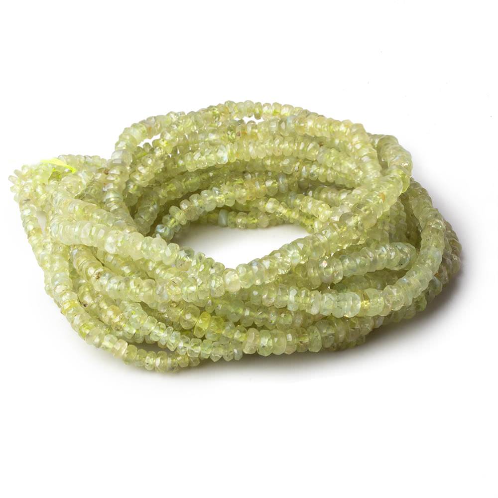 2-4mm Cat's Eye Chrysoberyl faceted rondelle beads 18 inch 295 pieces (ONLINE ORDER ONLY)